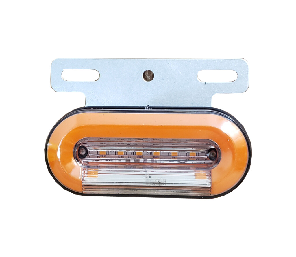Faro LED lateral ovalado 24V 100x40mm ámbar