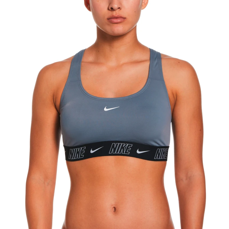 Traje de Baño Racerback Bikini Top de Niños Gris