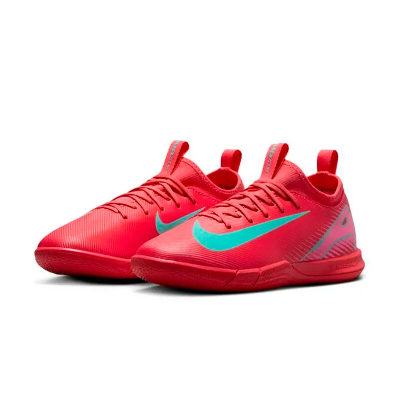 CHAMPIONES NIKE JR ZOOM VAPOR 16 ACADEMY IC Niños FQ8411-800 Rojo-turquesa