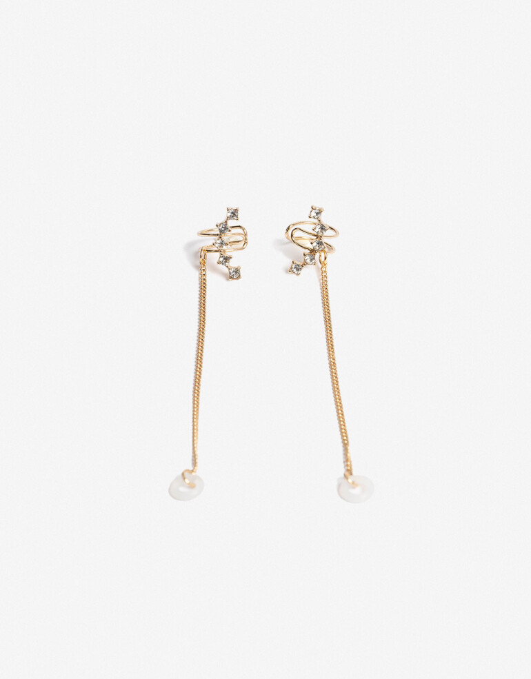 Bijouterie Vs Strass Aros Porta Airpods - Dorado