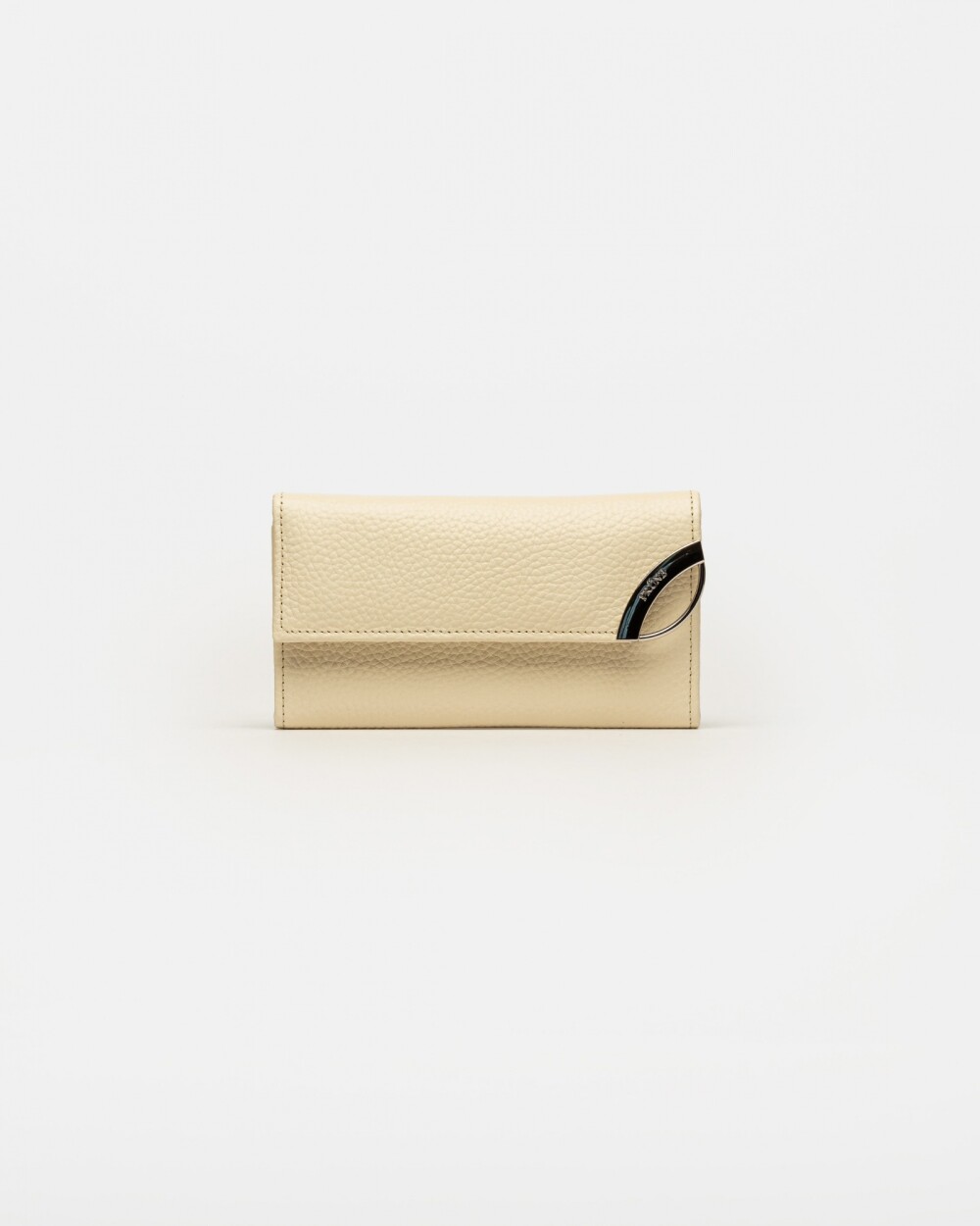 Billetera Katy en cuero graneado Cotton