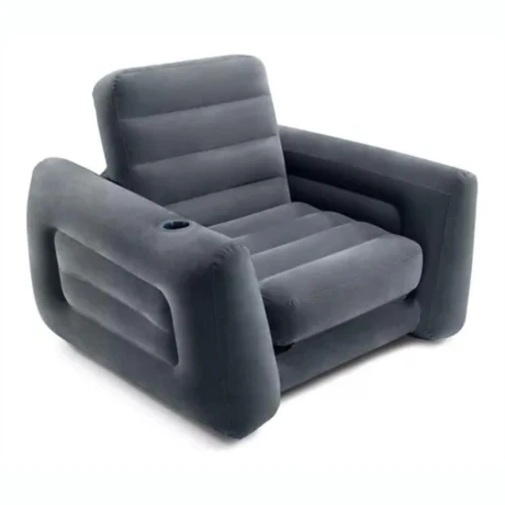 Sillón Cama Inflable INTEX 1 Plaza Con Posa Vasos Sillón Cama Inflable INTEX 1 Plaza Con Posa Vasos