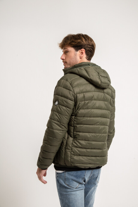 Campera inflada Unisex Oliva
