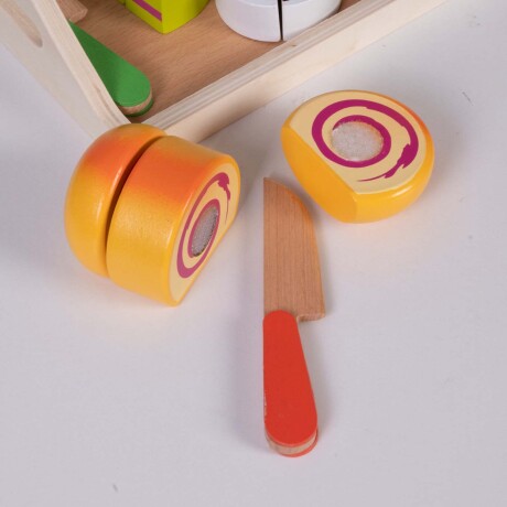 JUGUETE MADERA MULTICOLOR PASTRY CRATE