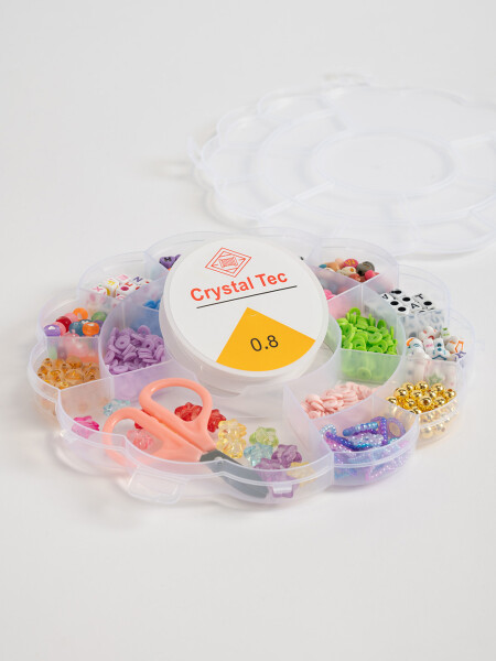 Set para armar collares Flor Multicolor