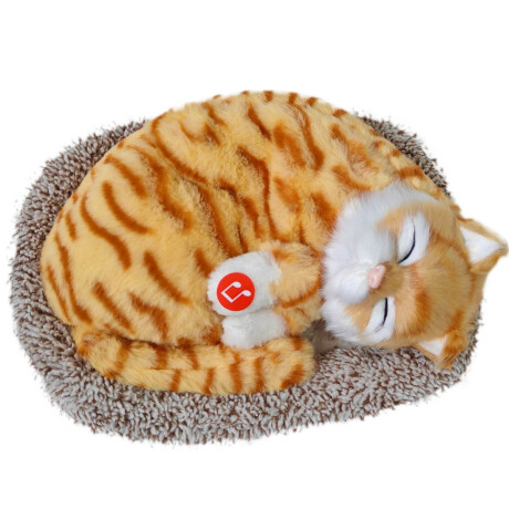 Peluche Respira Gato Perro C/Cama Mascota Sonido Gato