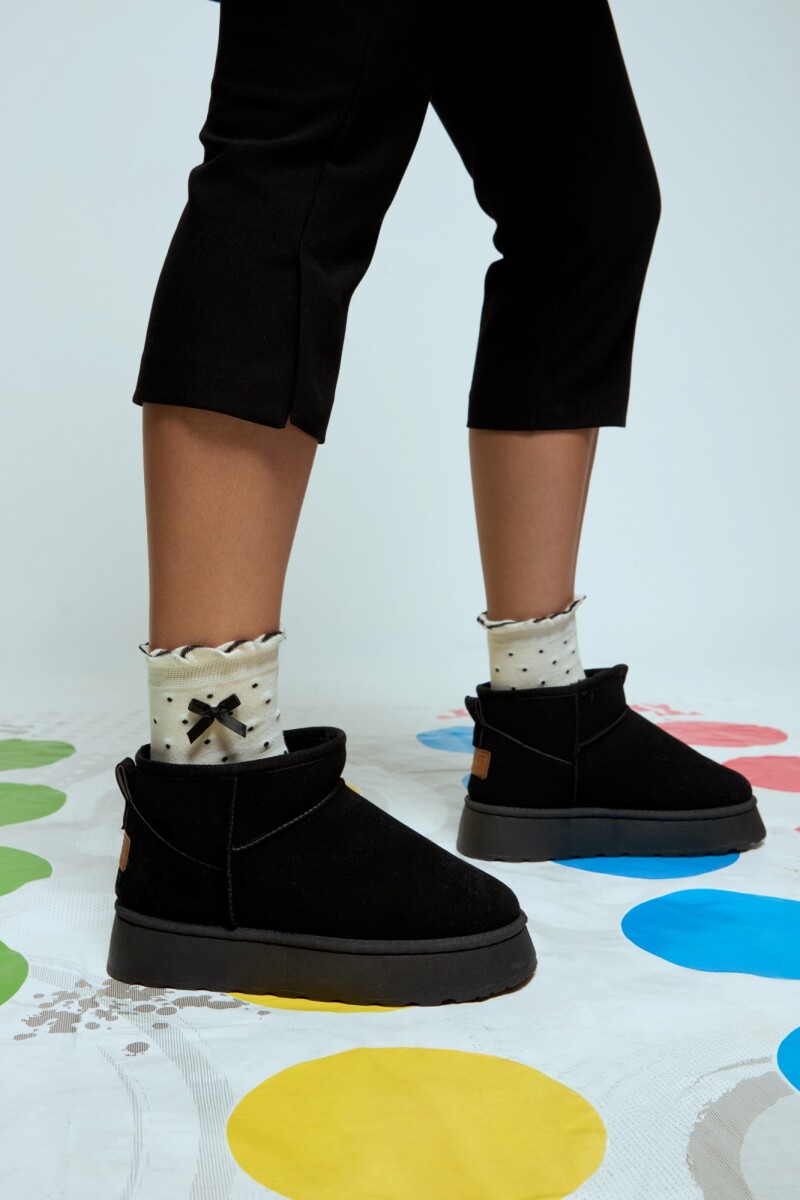 Botas corderito negro