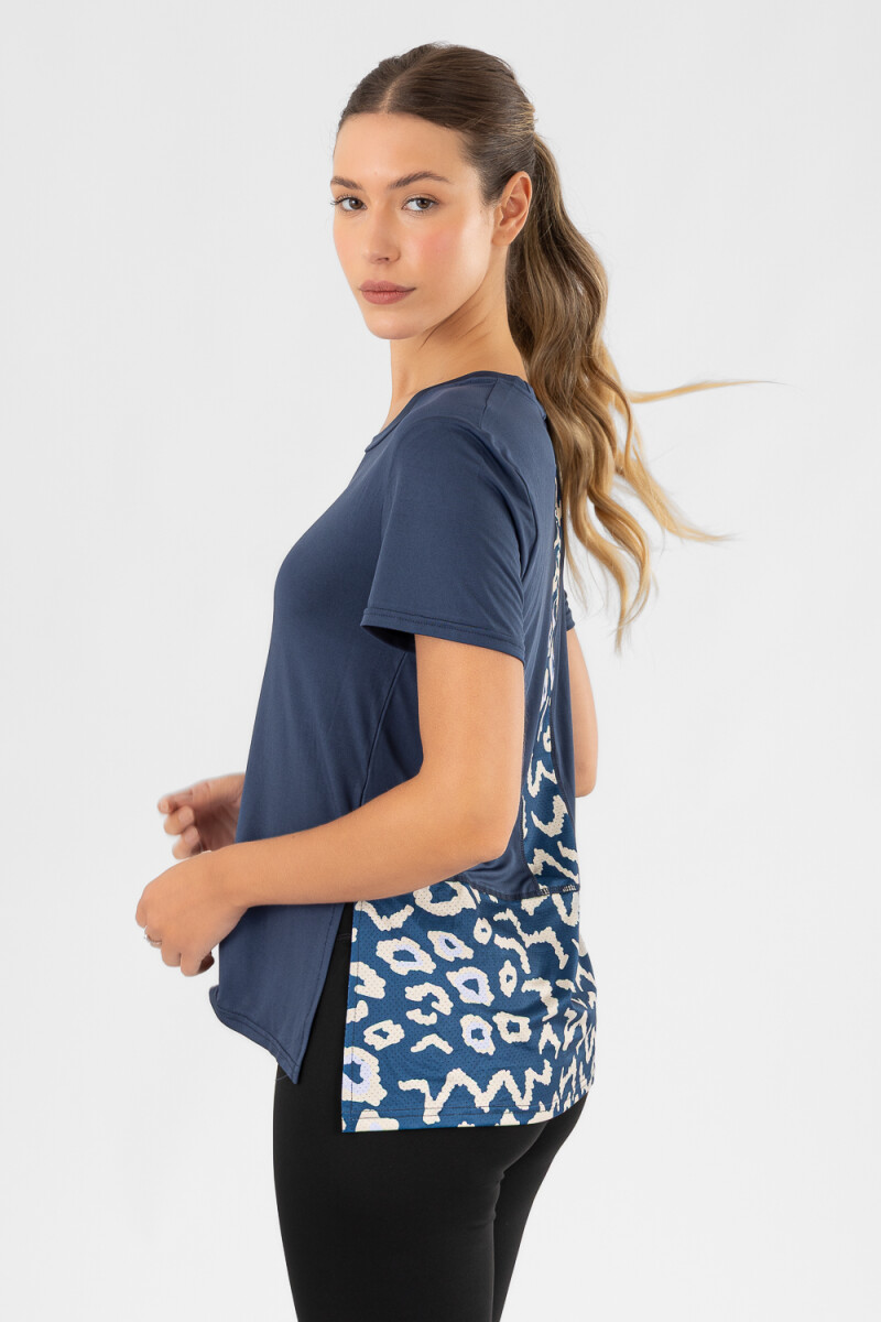 Remera print periscope 25 Azul piedra
