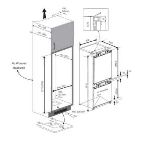 Heladera 300 lts. Beko BCHA275E4SN