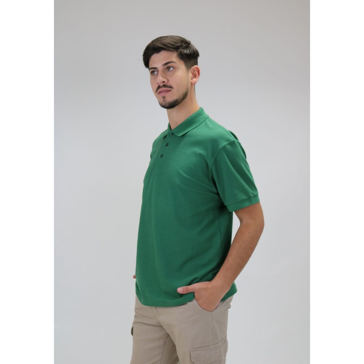 Remera Polo Premium - Verde inglés 