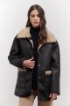 CAMPERA CORDERITO NEGRO