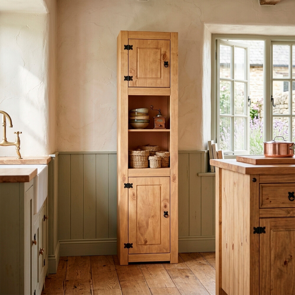 TORRE DE COCINA DE MADERA MACIZA /COLOR CERA TEQUILA Torre De Cocina De Madera Maciza /color Cera Tequila