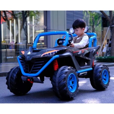 Jeep Bebesit Polaris Doble a Batería 12 V AZUL