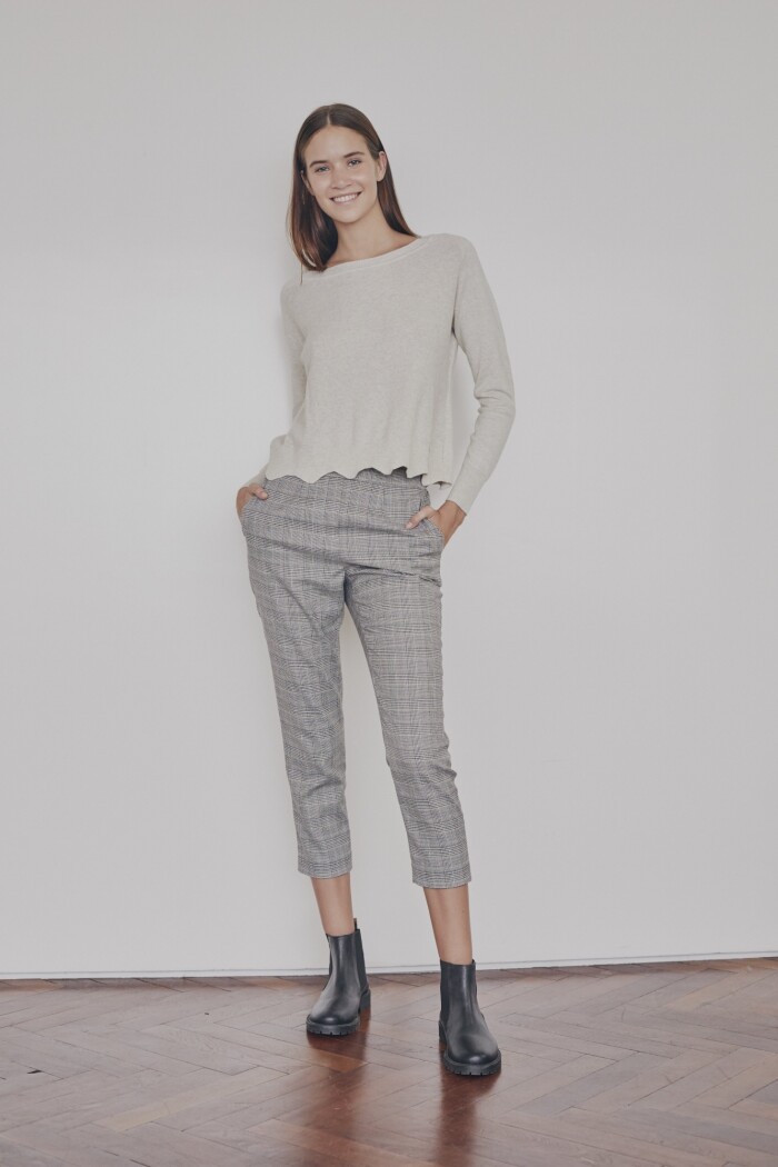 Pantalon Escoces Gris