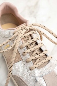 Zapatilla Cuero Gastado Nácar