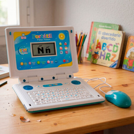Computadora Laptop Infantil Educativa En Español Azul