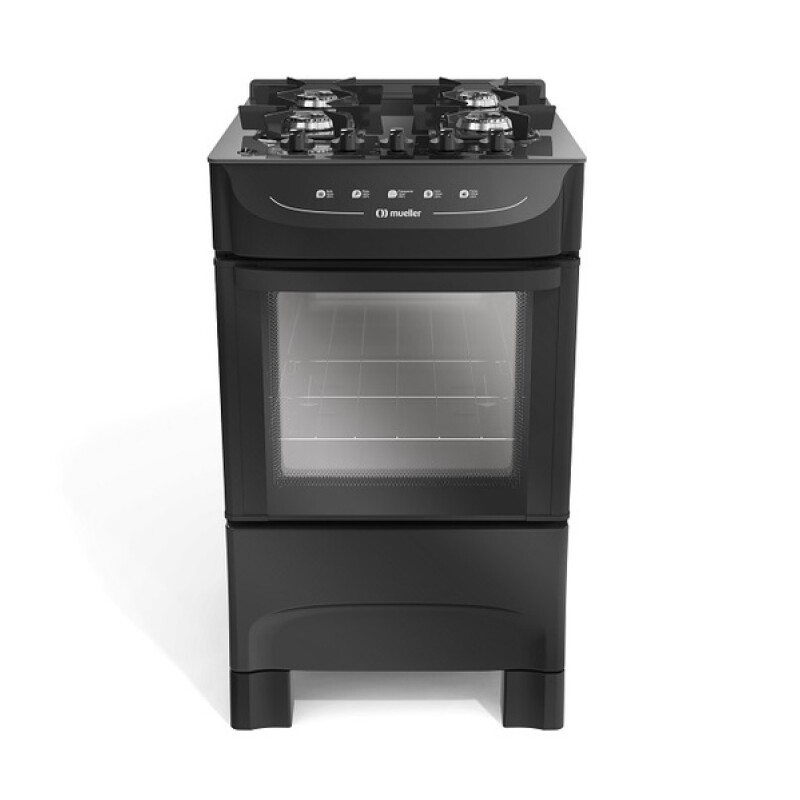 Cocina a Gas 4H Mueller Hamburgo Negra Cocina a Gas 4H Mueller Hamburgo Negra