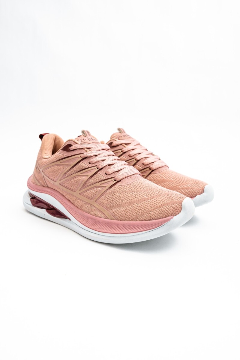 Calzado Deportivo. - Rosa y Bordo. 