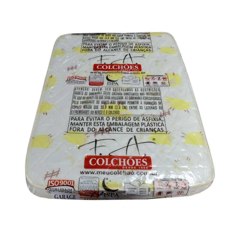 Colchón practicuna espuma alta densidad FA 105 x 70 x 8 BLANCO