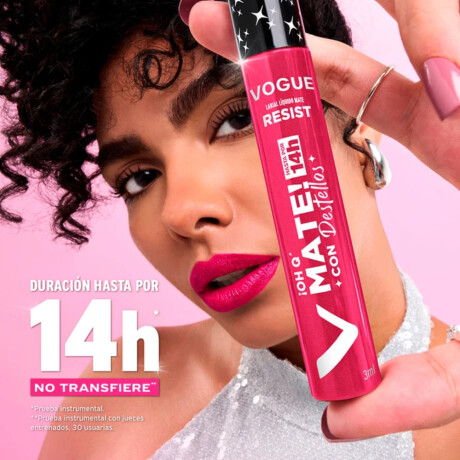 Labial Vogue Resist ¡Oh Q' Mate! Radiante 3ml Labial Vogue Resist ¡Oh Q' Mate! Radiante 3ml
