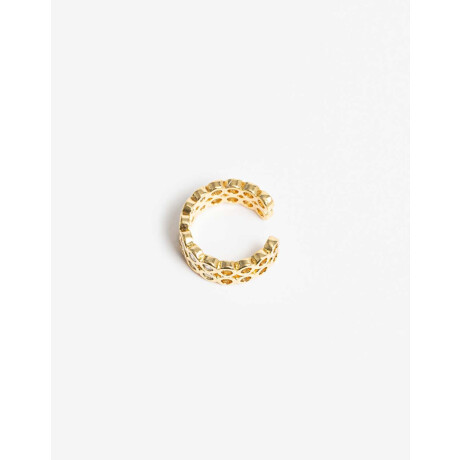 Earcuff Con Cubic Zirconia Dorado