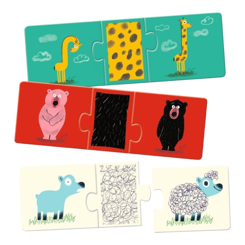 Puzzle Trío Djeco 8 Puzzles Puzzle Trío Djeco 8 Puzzles