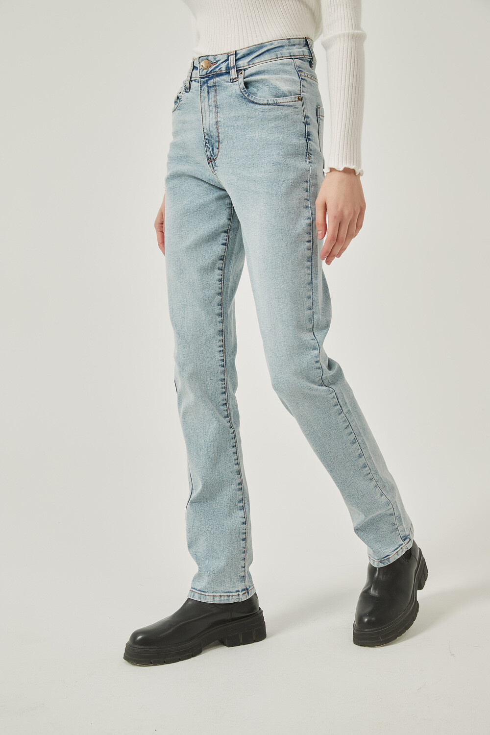 Pantalon Sabina Azul Grisaceo