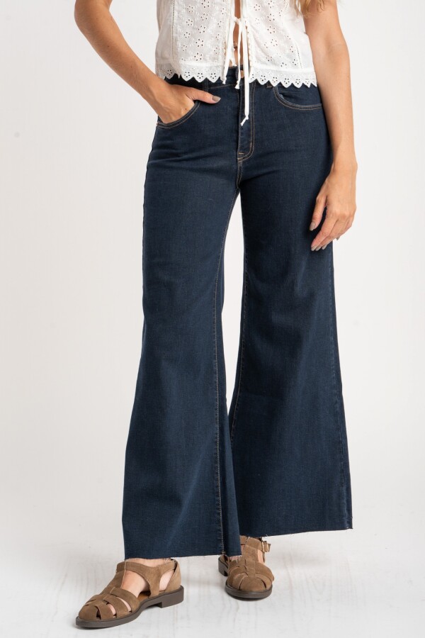 Jean Flared Wide Leg Denim
