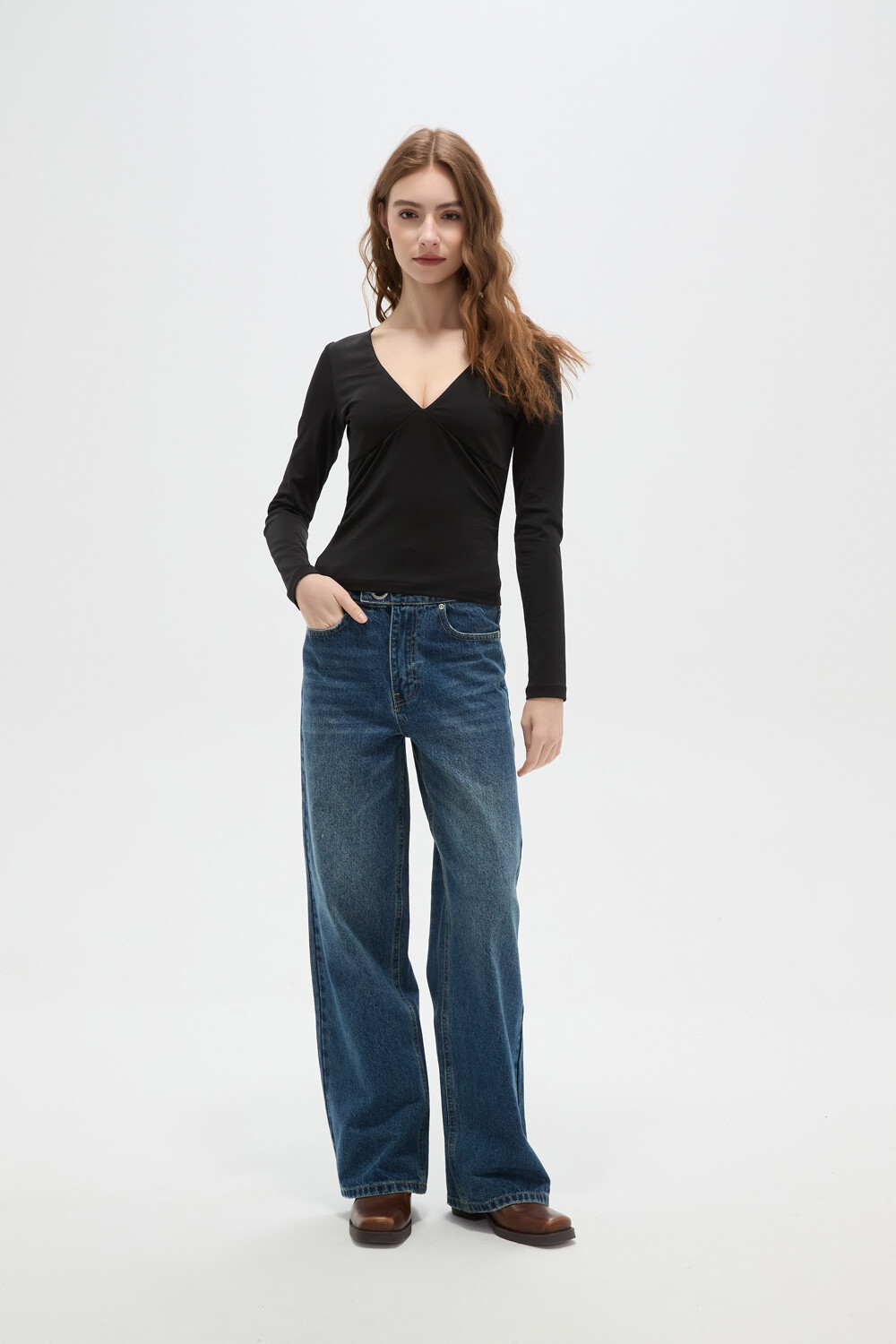 Pantalon Aelith Azul Grisaceo