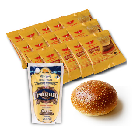 Hamburguesas Hamby 15 Paquetes+30 Tortugas Pangiorno+mayonesa 500 Grs Hamburguesas Hamby 15 Paquetes+30 Tortugas Pangiorno+mayonesa 500 Grs
