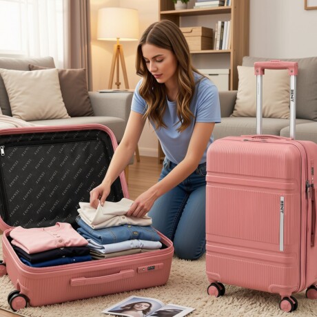 Valija Carry On Zenit Rio Rosa