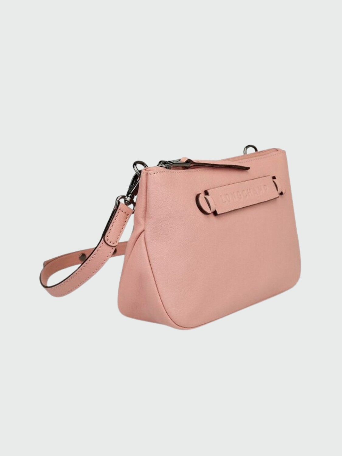Longchamp -Cartera pequeña de cuero, Le pliage 3D Rosado
