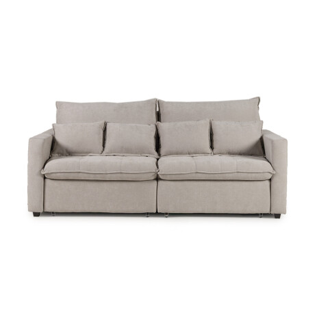 Sofá Cama Carmín - Tela Microfibra 12074 (Gris)