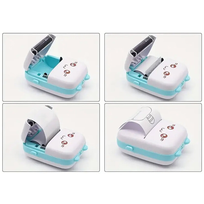 Mini Impresora Térmica Instantánea Bluetooth Gatito Rosa