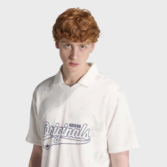 Remera Adidas Jacquard Originals Blanco
