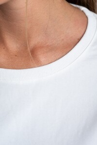 Remera Manga Larga Algodón Elastano Nacar