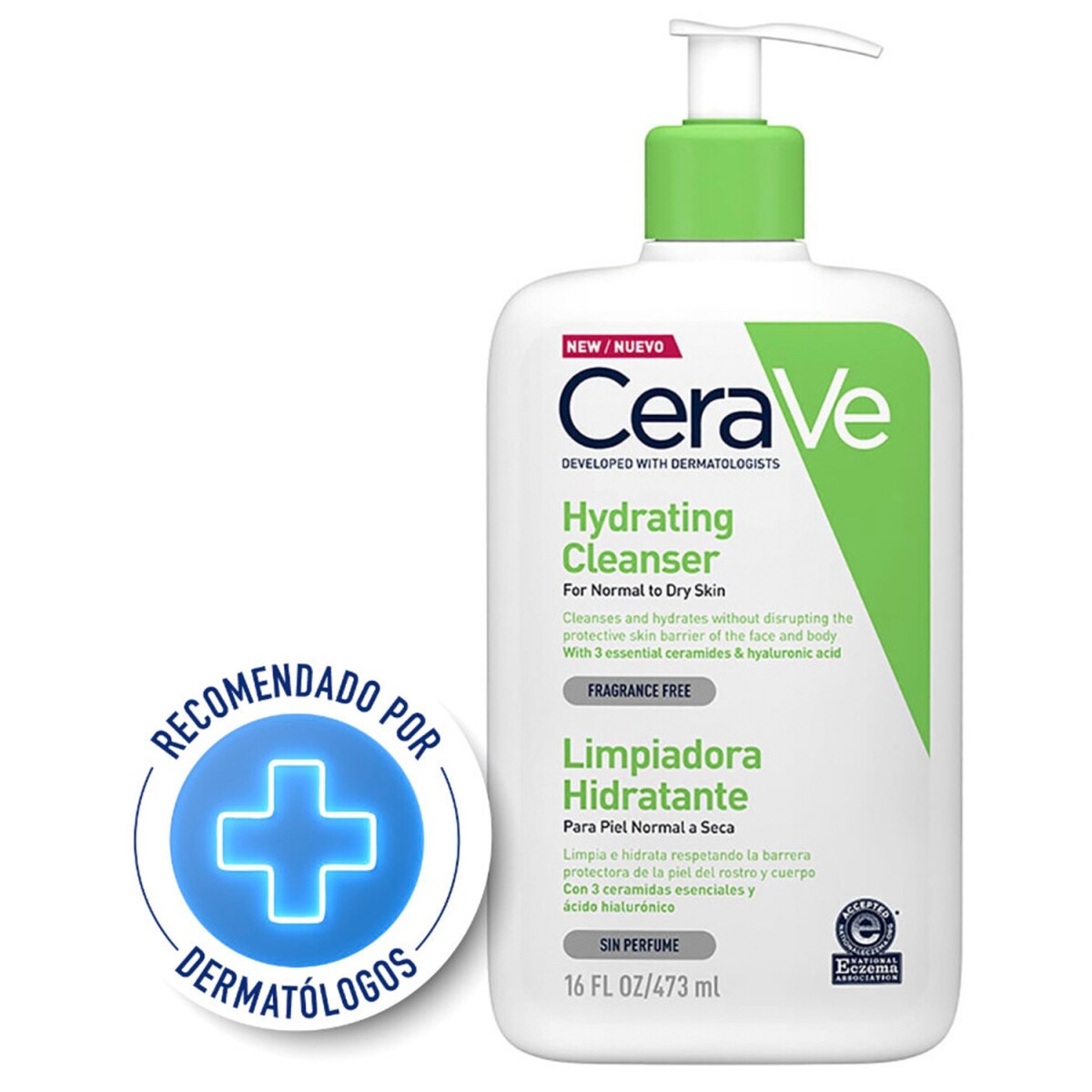 Limpiadora hidratante rostro y cuerpo CeraVe 473ml 