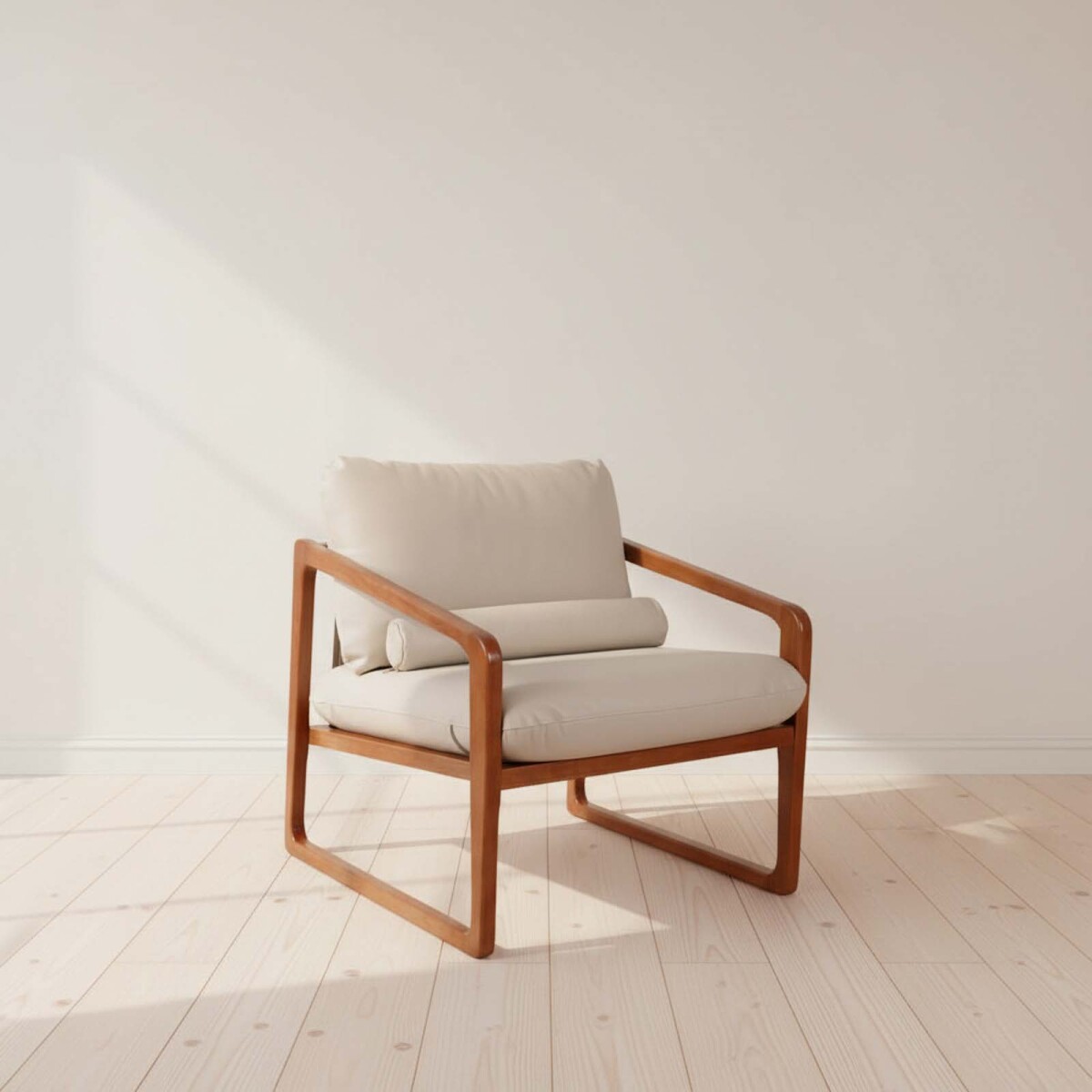 BUTACA - 1 CUERPO CUERO-Y-MADERA TRENTO 