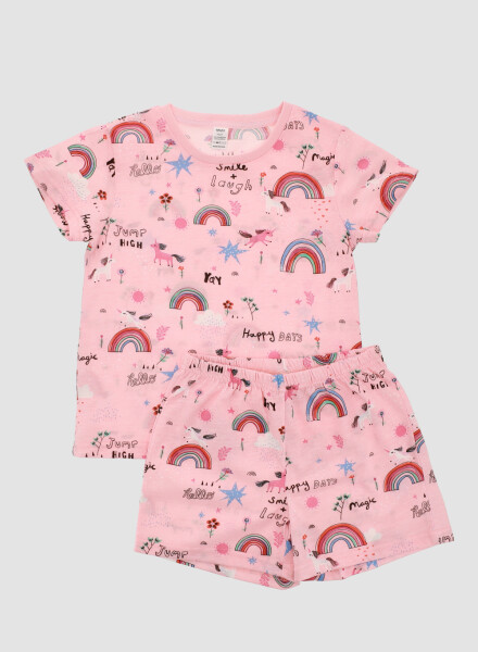 Pijama infantil<br /> arcoiris Rosado