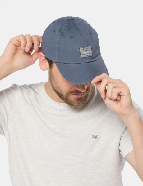 GORRO VISERA DE LONA CON PARCHE Piedra