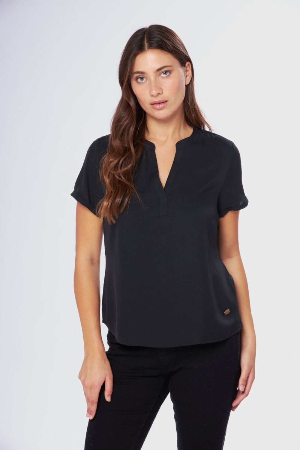 BLUSA MANGA CORTA Negro