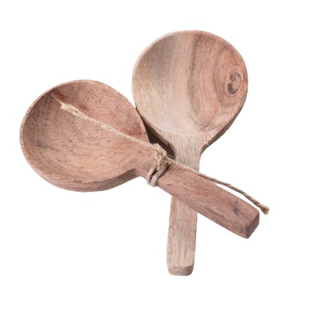 SET 2 CUCHARAS MADERA-ACACIA NATURAL-BEIGE 8728