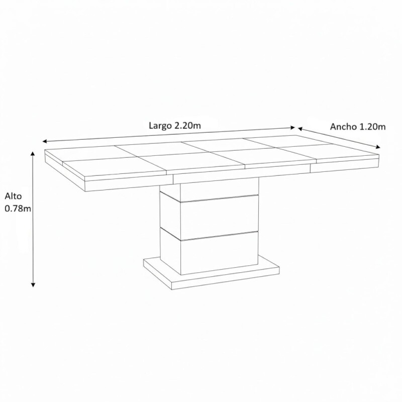 JUEGO COMEDOR XS12-8-TA - CREMA 305540 (CD) Unica