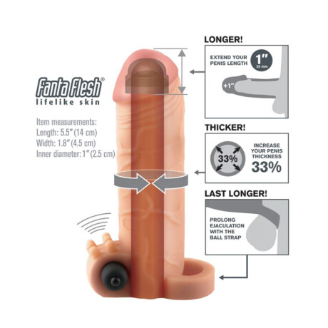 Extensión Pene Realístico Vibración X-tensions Extensión Pene Realístico Vibración X-tensions