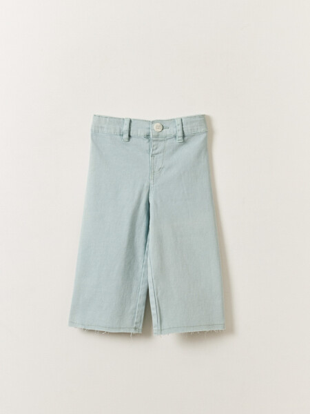Pantalón jean ancho Celeste
