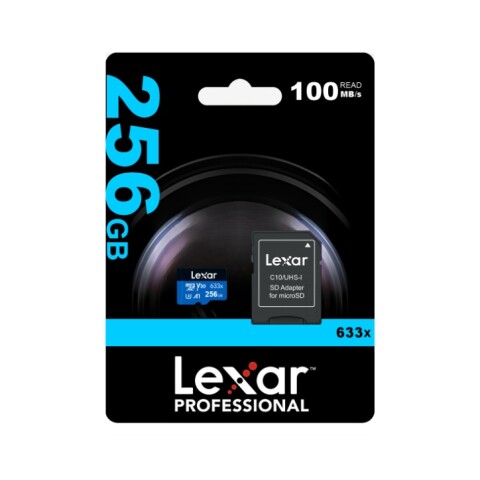 Memoria Microsdxc Lexar 256gb 633x Uhs-i Blue Series TARJETA MICRO SD LEXAR 256GB 633X BLUE