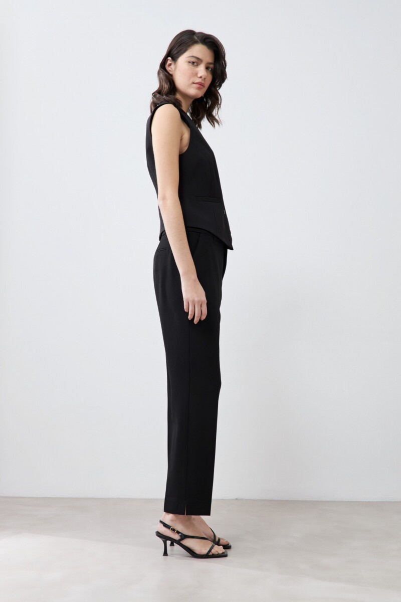 Pantalón recto sastrero negro