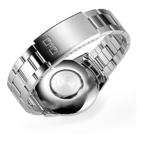 Reloj Análogo Q&q C212j Caballero En Acero Blanco