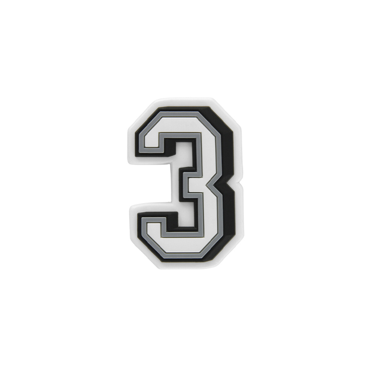 Jibbitz™ Charm Número 3 - Blanco 
