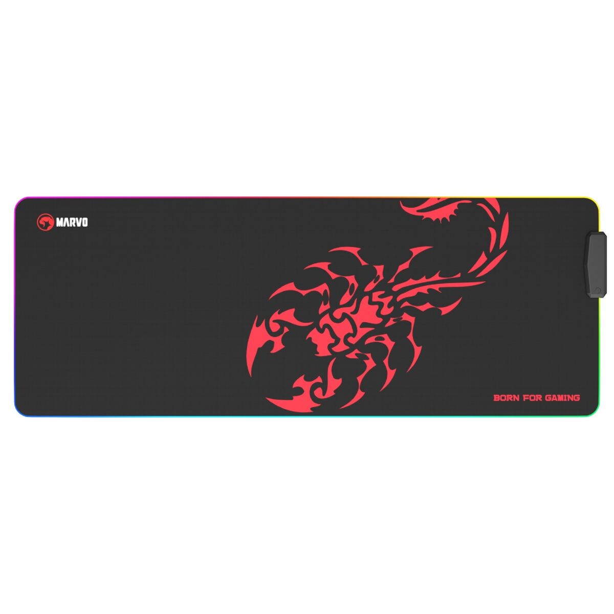 Mousepad Gamer Mmarvo Mg011 Scorp Xl Luz Rgb - MOUSE PAD MARVO MG011 SCORP XL 